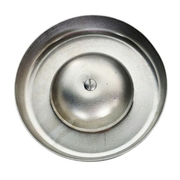 Vintage MCM 60s West Bend Metallic Silver Aluminum TEA Lidded Canister - Picture 7 of 9